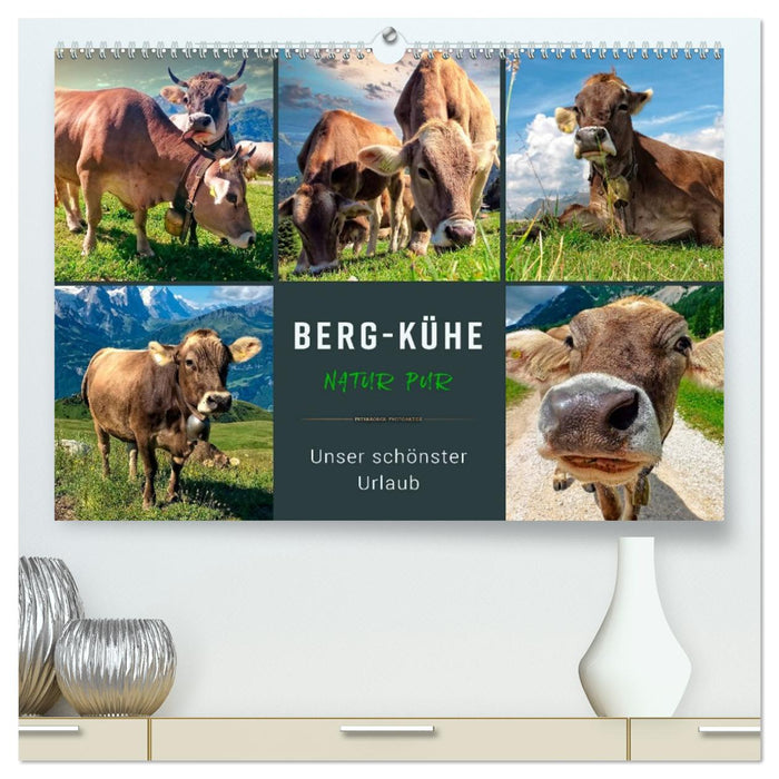 Berg-Kühe, Natur pur - unser schönster Urlaub (CALVENDO Premium Wandkalender 2027)