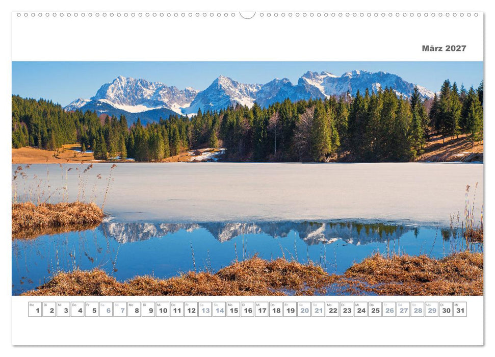 Ab in die Berge - Aussichtsplätze in den Münchner Hausbergen (CALVENDO Premium Wandkalender 2027)