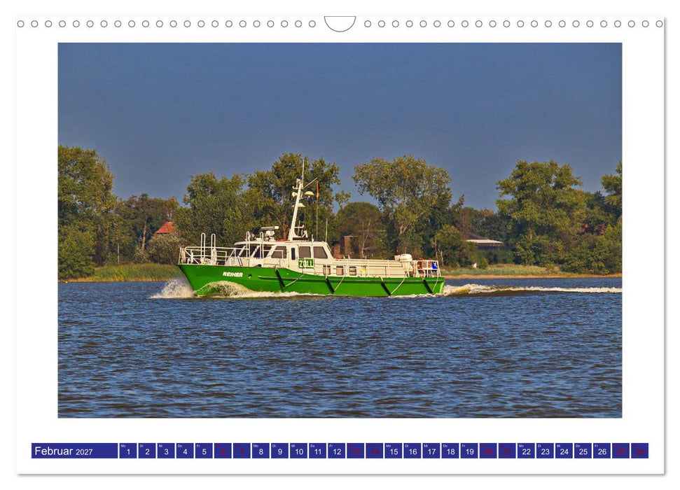 Schiffe auf der Unterweser (CALVENDO Wandkalender 2027)