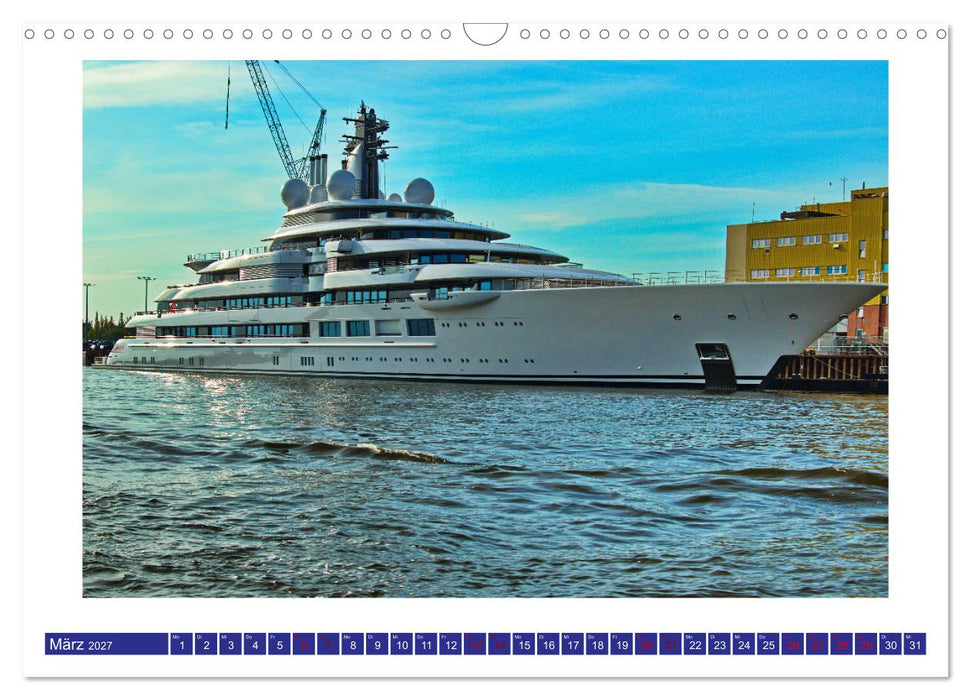 Schiffe auf der Unterweser (CALVENDO Wandkalender 2027)
