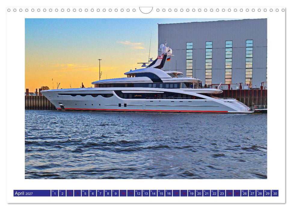 Schiffe auf der Unterweser (CALVENDO Wandkalender 2027)