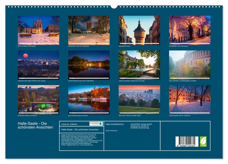 Halle-Saale - Die schönsten Ansichten (CALVENDO Wandkalender 2027)