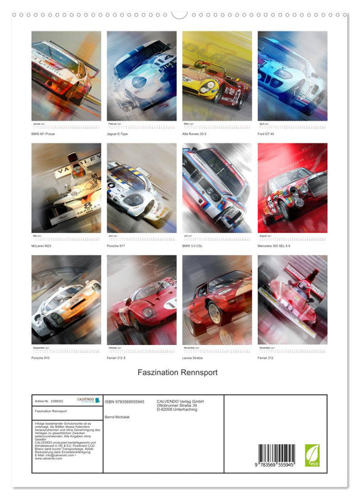 Faszination Rennsport (CALVENDO Premium Wandkalender 2027)