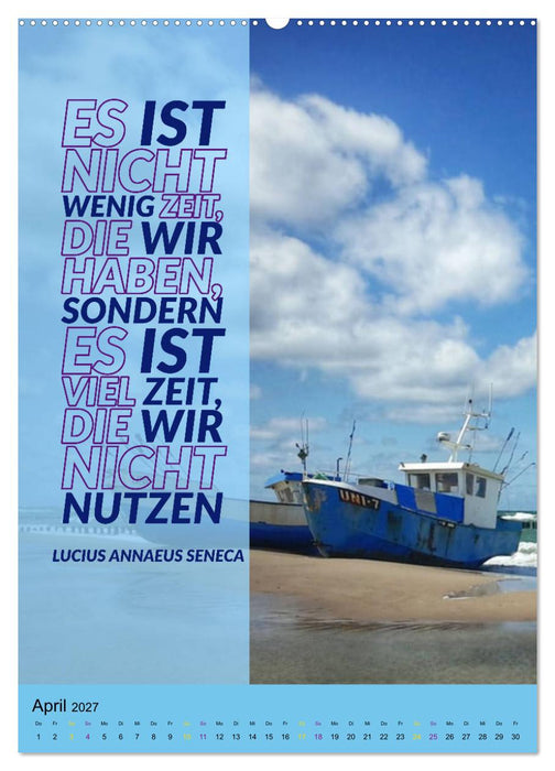 Aktiviere Deine Motivation Weisheiten und Sprüche (CALVENDO Wandkalender 2027)