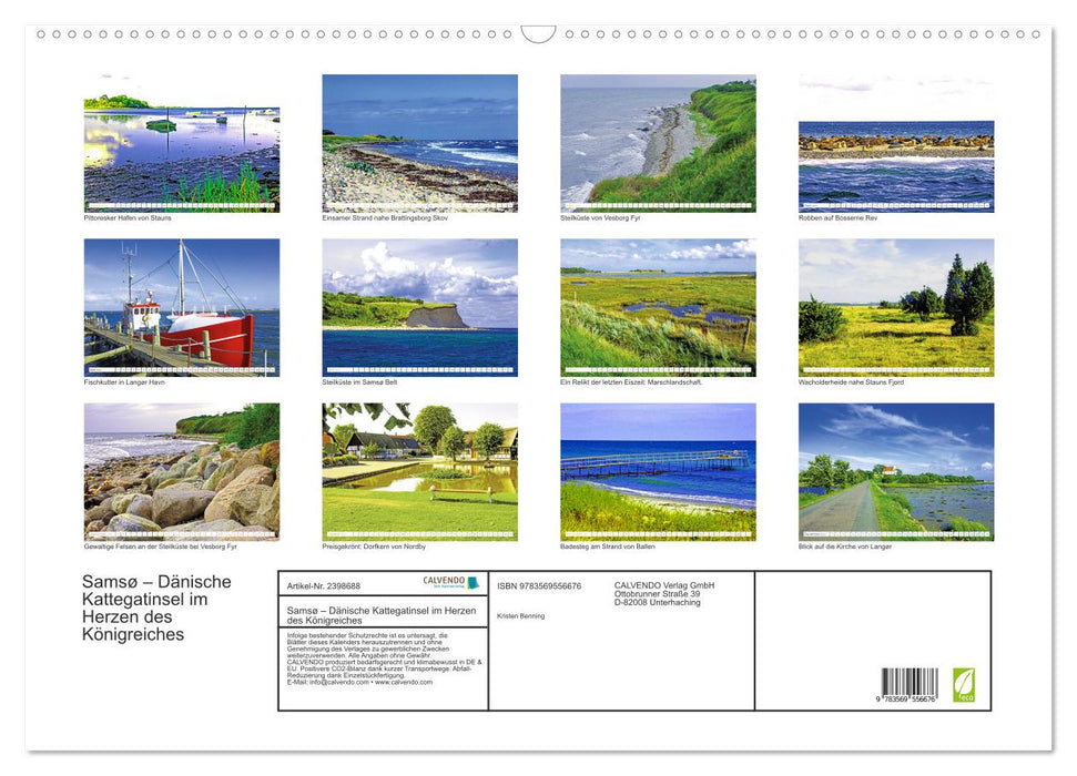Samsø – Dänische Kattegatinsel im Herzen des Königreiches (CALVENDO Wandkalender 2027)