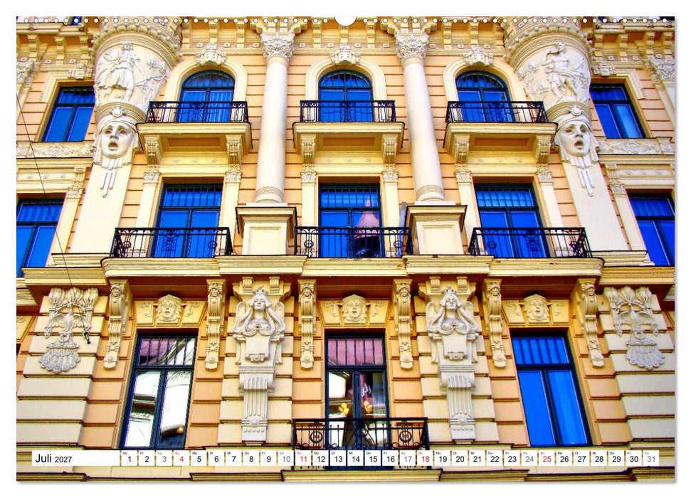 Jugendstil in Riga - Schmuckstücke der lettischen Hauptstadt (CALVENDO Premium Wandkalender 2027)
