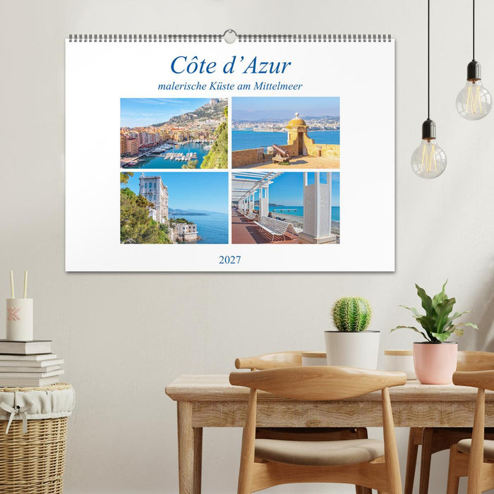 Côte d’Azur - malerische Küste am Mittelmeer (CALVENDO Wandkalender 2027)