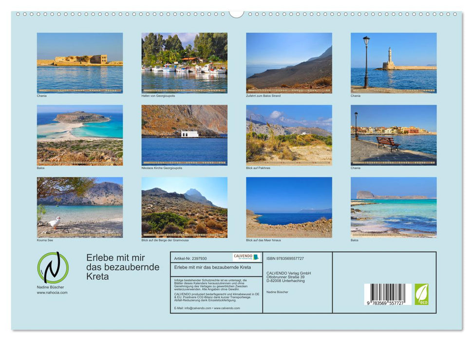 Erlebe mit mir das bezaubernde Kreta (CALVENDO Premium Wandkalender 2027)