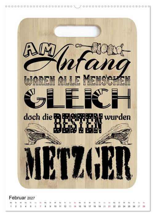 Metzger-Sprüche (CALVENDO Premium Wandkalender 2027)
