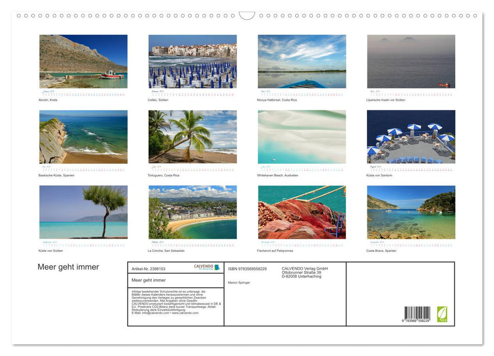 Meer geht immer (CALVENDO Wandkalender 2027)