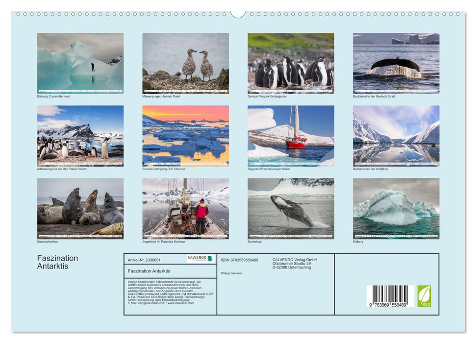 Faszination Antarktis (CALVENDO Premium Wandkalender 2027)