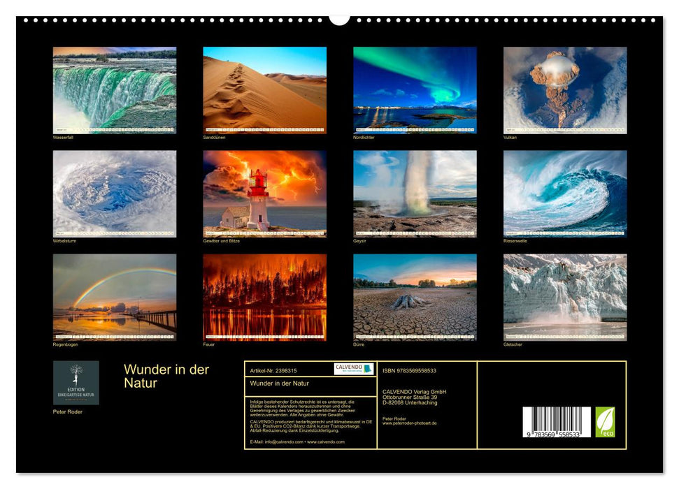 Wunder in der Natur (CALVENDO Premium Wandkalender 2027)