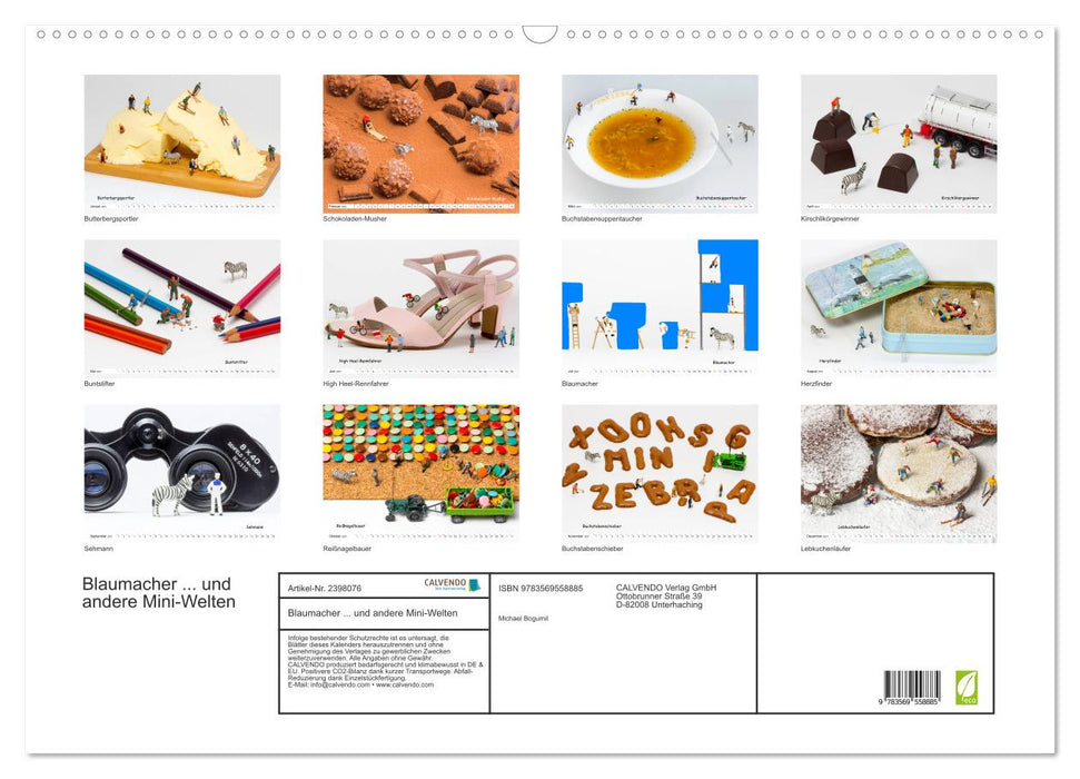 Blaumacher... und andere Mini-Welten (CALVENDO Wandkalender 2027)