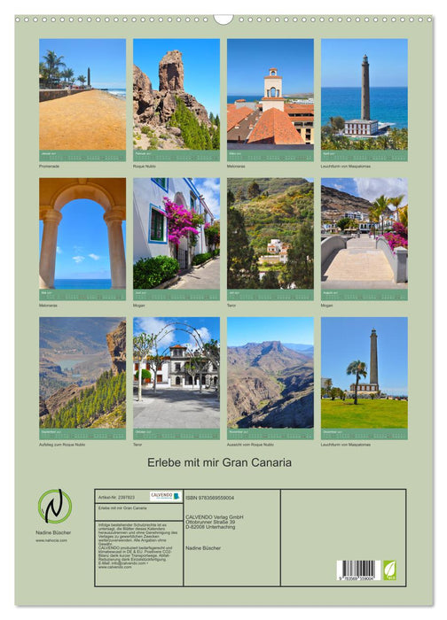 Erlebe mit mir Gran Canaria (CALVENDO Wandkalender 2027)