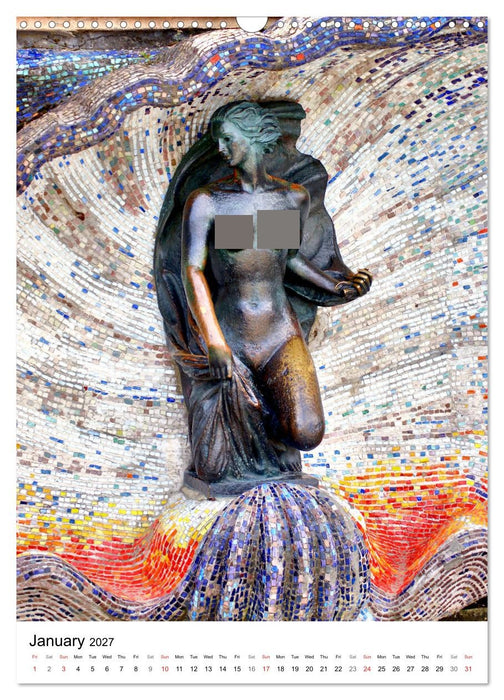Baltic Beauties - Erotic sculptures on the Baltic coast (CALVENDO Monthly Calendar 2027)