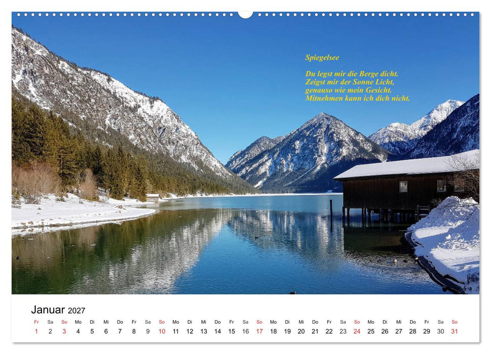 Poetisches Allgäu (CALVENDO Premium Wandkalender 2027)