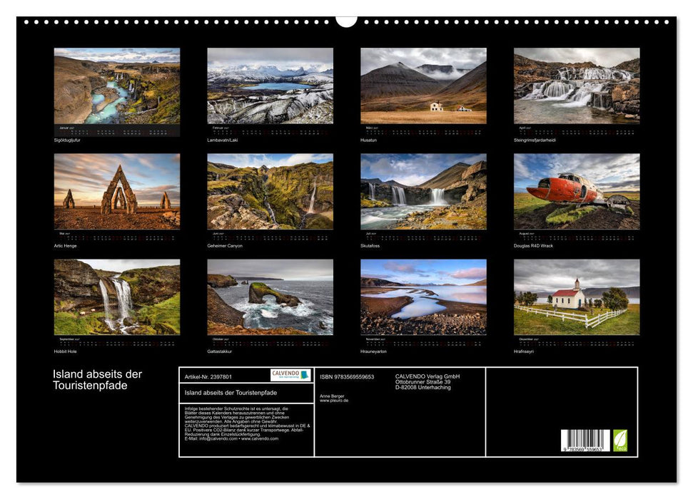 Island abseits der Touristenpfade (CALVENDO Wandkalender 2027)