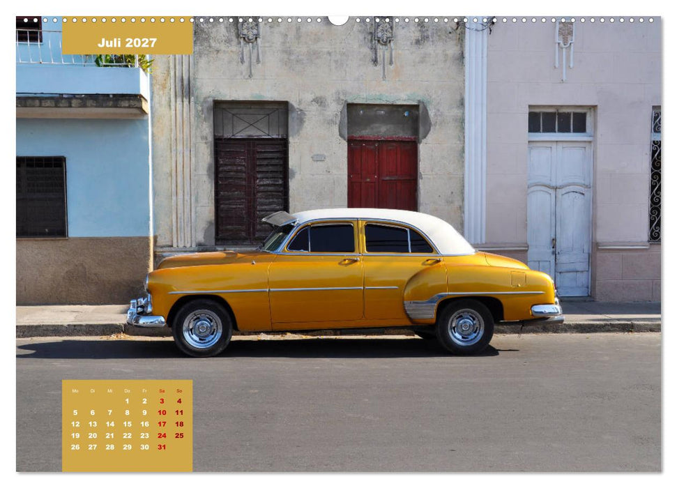 Erlebe mit mir Oldtimer auf Cuba (CALVENDO Premium Wandkalender 2027)