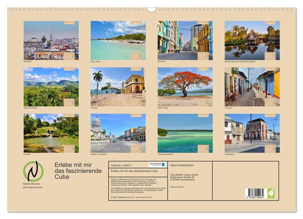 Erlebe mit mir das faszinierende Cuba (CALVENDO Wandkalender 2027)