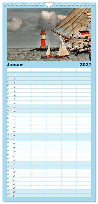 Hanse Sail - Rostock. Du bist so schön (CALVENDO Familienplaner 2027)
