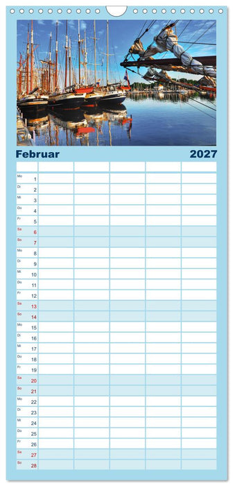 Hanse Sail - Rostock. Du bist so schön (CALVENDO Familienplaner 2027)