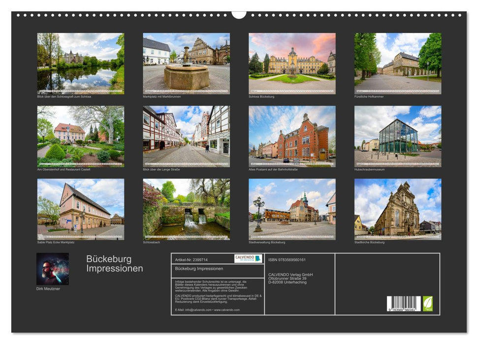 Bückeburg Impressionen (CALVENDO Wandkalender 2027)