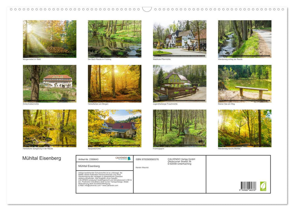 Mühltal Eisenberg (CALVENDO Wandkalender 2027)