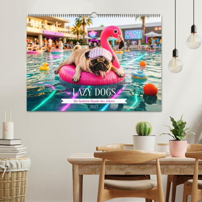 Lazy Dogs - Die faulsten Hunde des Jahres (CALVENDO Wandkalender 2027)