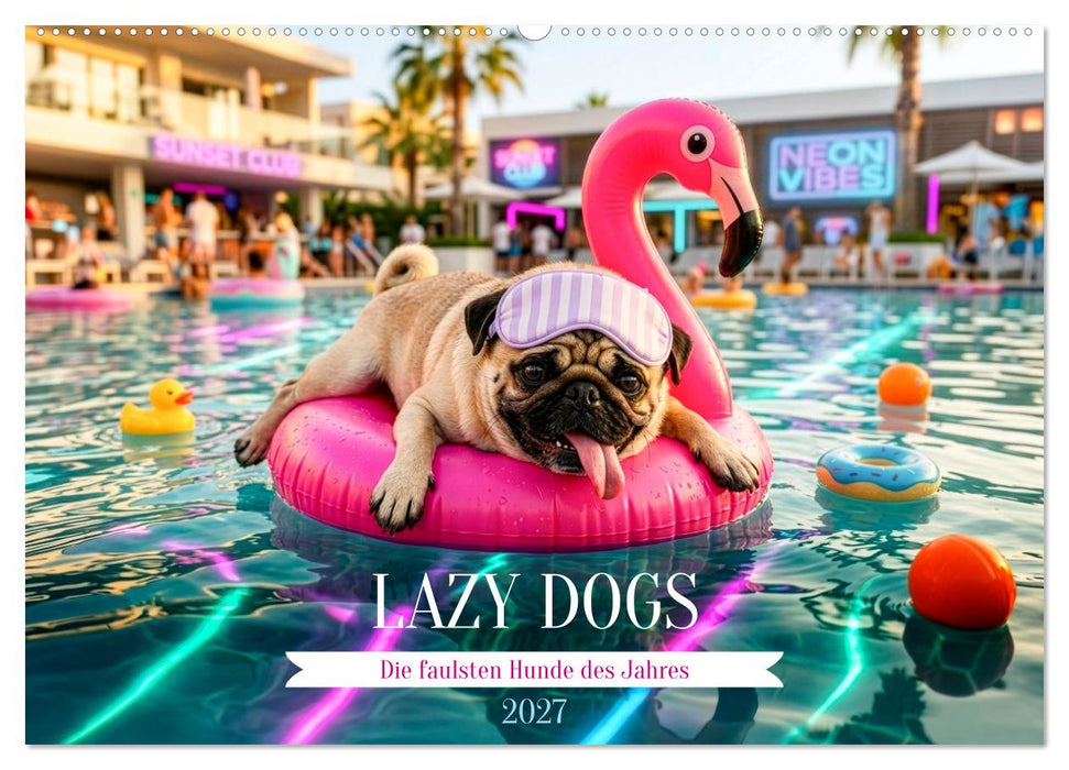 Lazy Dogs - Die faulsten Hunde des Jahres (CALVENDO Wandkalender 2027)