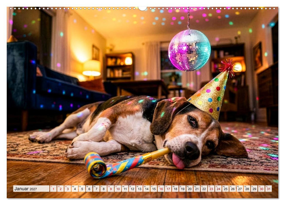 Lazy Dogs - Die faulsten Hunde des Jahres (CALVENDO Wandkalender 2027)