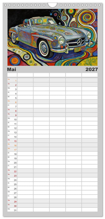 Alte Schätze Kultmodelle im Jugendstilgewand (CALVENDO Familienplaner 2027)