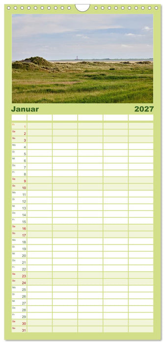 Halbinsel Eiderstedt - Momente der Natur (CALVENDO Familienplaner 2027)