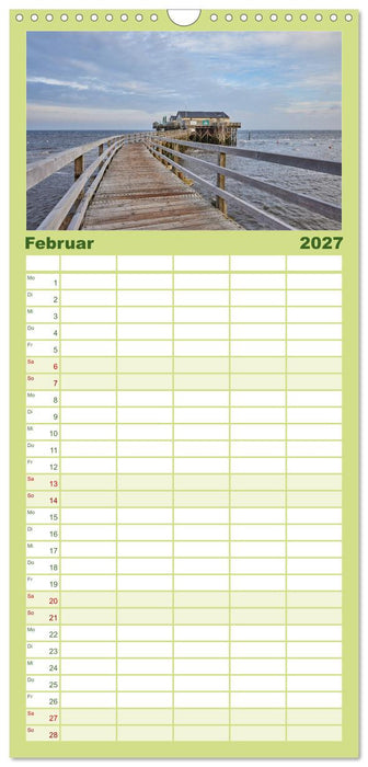 Halbinsel Eiderstedt - Momente der Natur (CALVENDO Familienplaner 2027)