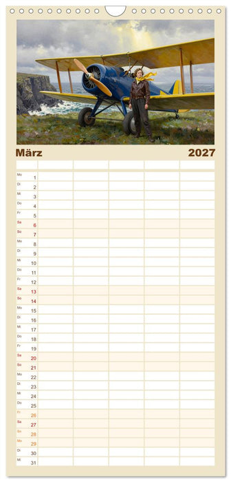 Lack und Leinwand – Flieger (CALVENDO Familienplaner 2027)