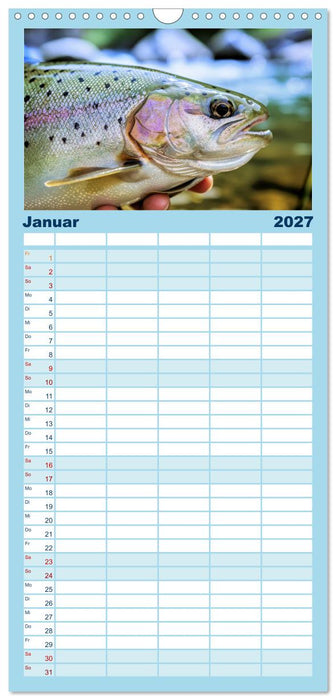Forellen im Fluss (CALVENDO Familienplaner 2027)