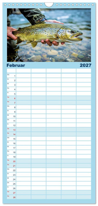 Forellen im Fluss (CALVENDO Familienplaner 2027)