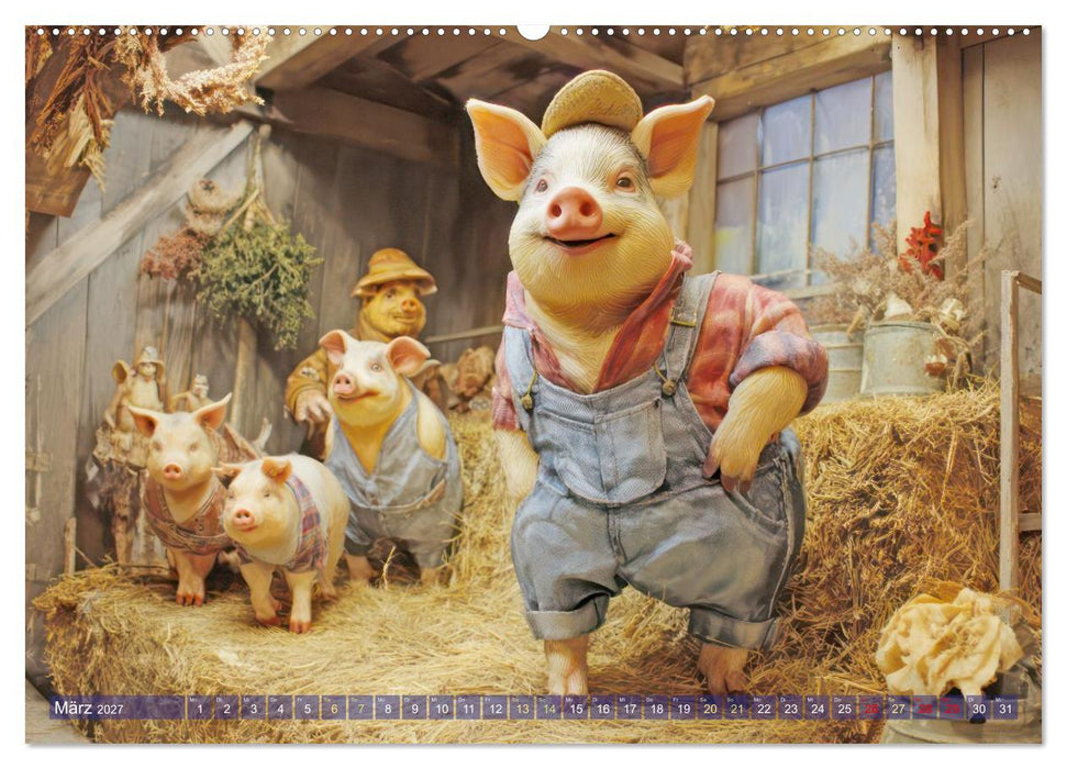 Tierische Berufe - Humorwerke (CALVENDO Premium Wandkalender 2027)