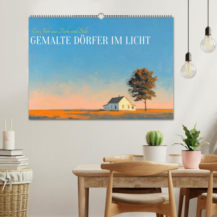 Gemalte Dörfer im Licht (CALVENDO Wandkalender 2027)
