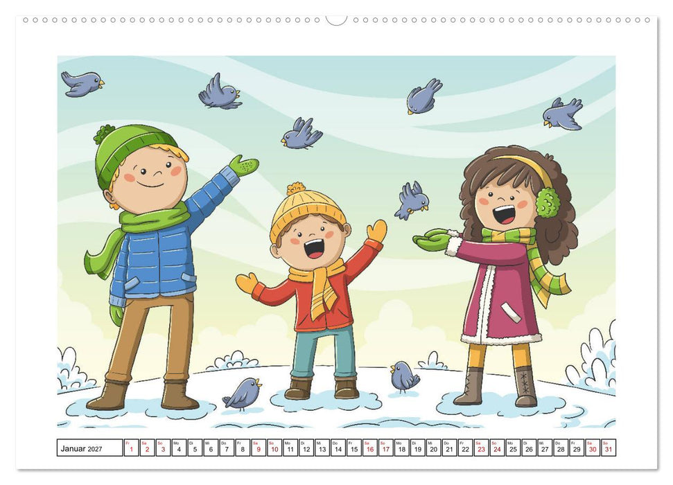 Der bunte Kinderkalender (CALVENDO Wandkalender 2027)
