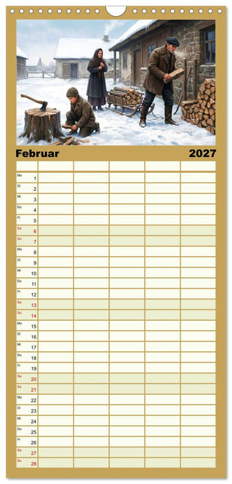 Zwischen Feld und Hof - Landleben vor über hundert Jahren (CALVENDO Familienplaner 2027)