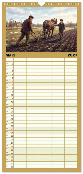 Zwischen Feld und Hof - Landleben vor über hundert Jahren (CALVENDO Familienplaner 2027)