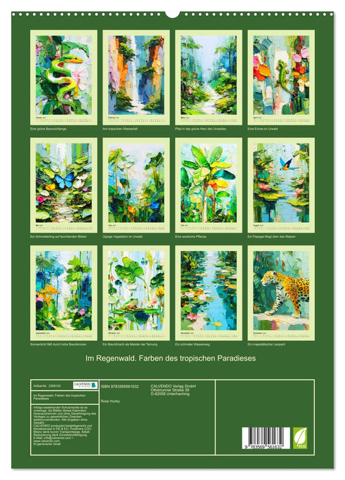 Im Regenwald. Farben des tropischen Paradieses (CALVENDO Premium Wandkalender 2027)