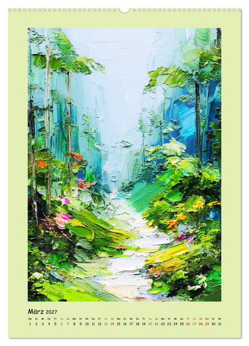 Im Regenwald. Farben des tropischen Paradieses (CALVENDO Premium Wandkalender 2027)