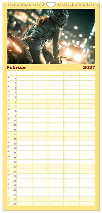 Schnelle Bikes und Starke Frauen (CALVENDO Familienplaner 2027)