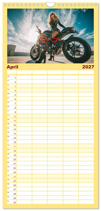 Schnelle Bikes und Starke Frauen (CALVENDO Familienplaner 2027)