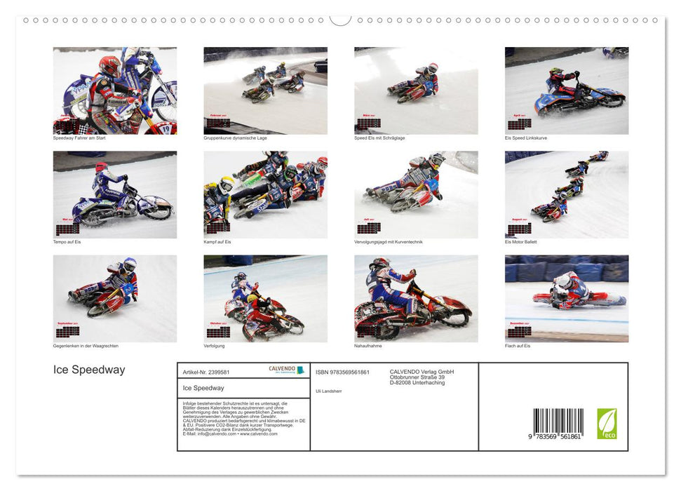 Ice Speedway (CALVENDO Premium Wandkalender 2027)