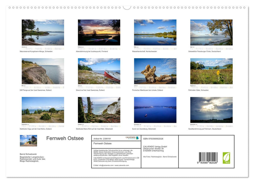 Fernweh Ostsee (CALVENDO Premium Wandkalender 2027)