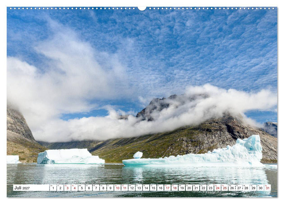Eisberge - Grönlands magische Eisgestalten (CALVENDO Premium Wandkalender 2027)