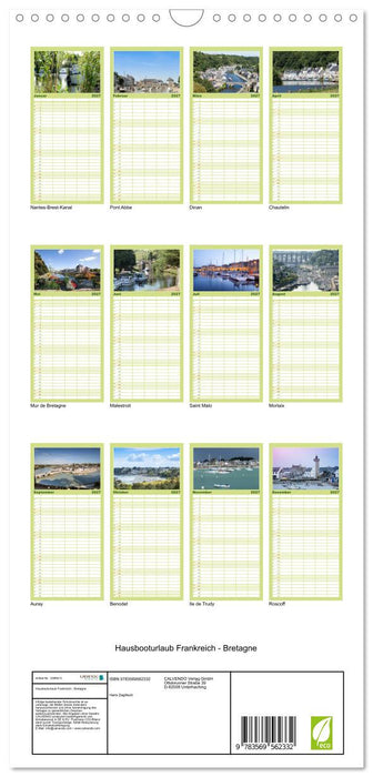 Hausbooturlaub Frankreich - Bretagne (CALVENDO Familienplaner 2027)