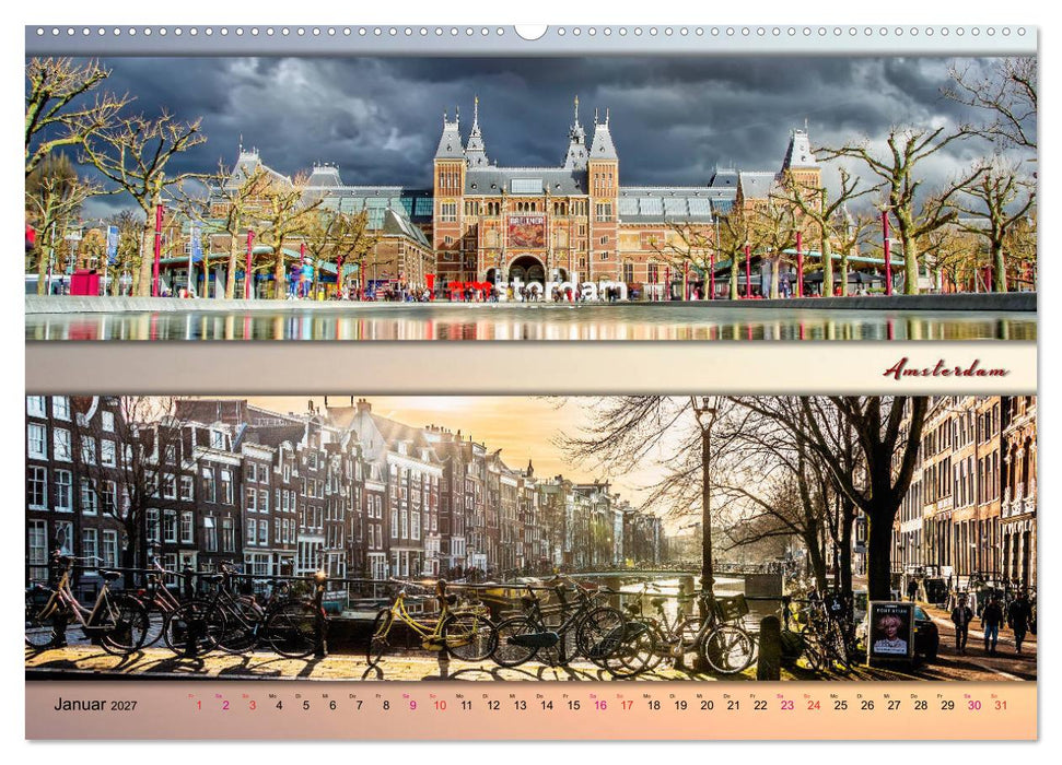 Europäische Metropolen - Panoramen (CALVENDO Premium Wandkalender 2027)